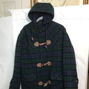 LL bean wool toggle duffle trench coat men’s L